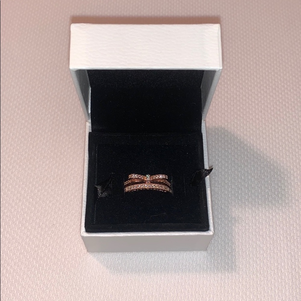 2 Pandora Rose Gold Rings